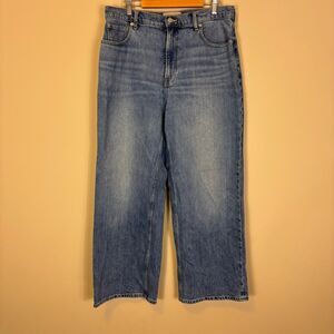 Everlane The Way High Rise Wide Leg Flare Organic Cotton Jeans Women's 32